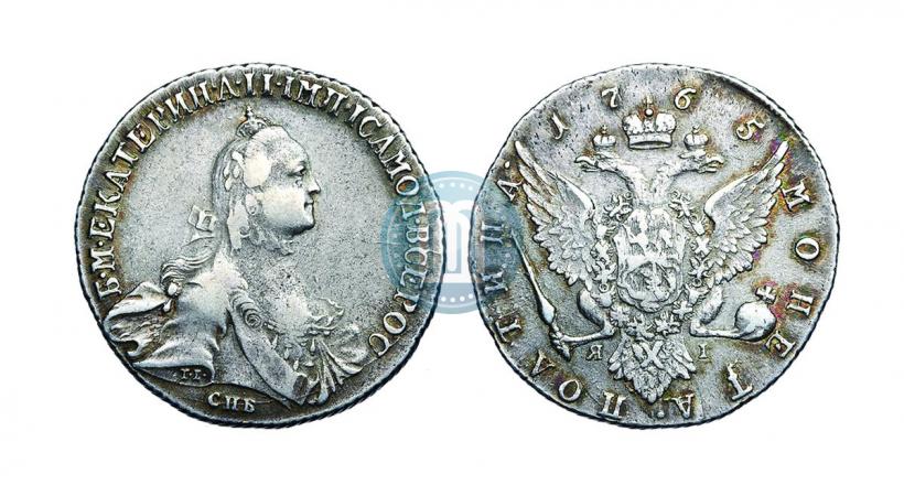 Фото Полтина 1765 года СПБ-ЯI 