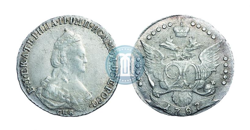 Picture 20 kopecks 1787 year СПБ 