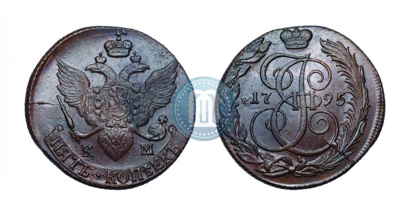 Picture 5 kopecks 1795 year КМ 