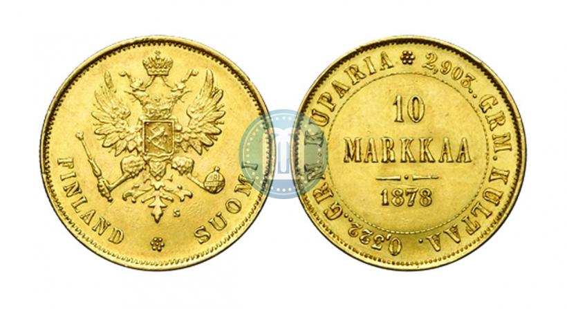 Picture 10 markkaa 1878 year S 