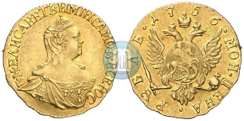 Picture 1 rouble 1756 year  