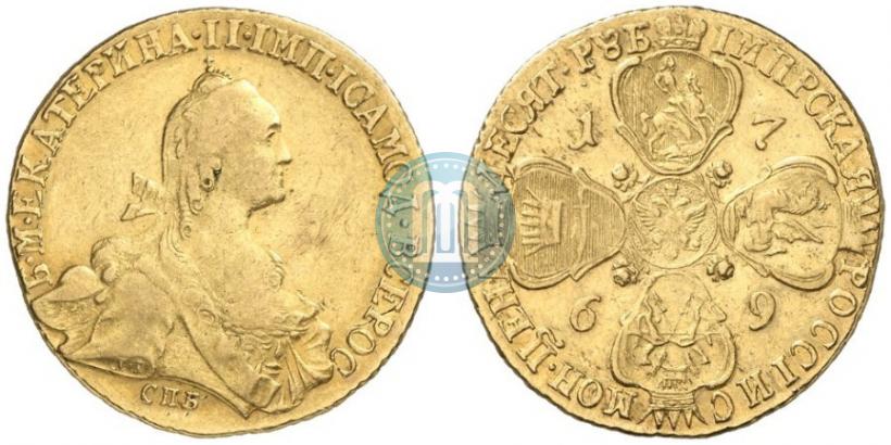 Picture 10 roubles 1769 year СПБ 