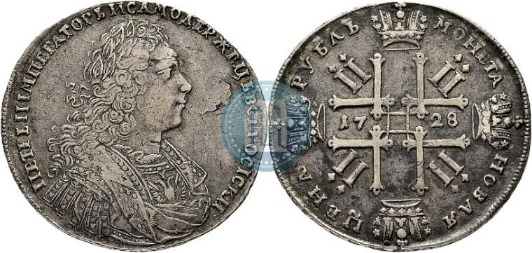 Picture 1 rouble 1728 year  "Type of 1728"