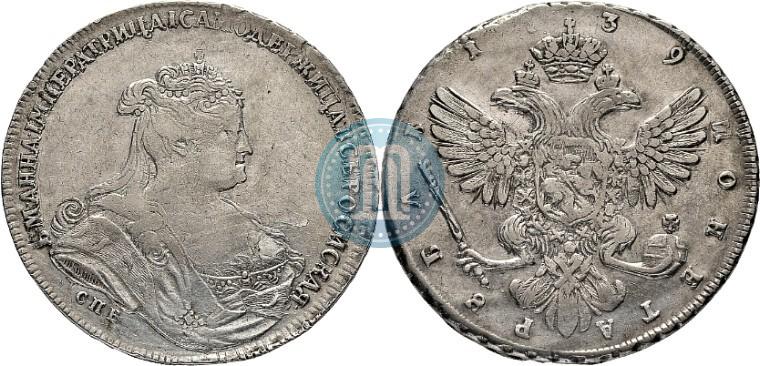 Picture 1 rouble 1739 year СПБ "Petersburg type"