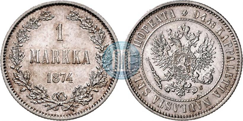 Фото 1 марка 1874 года S 