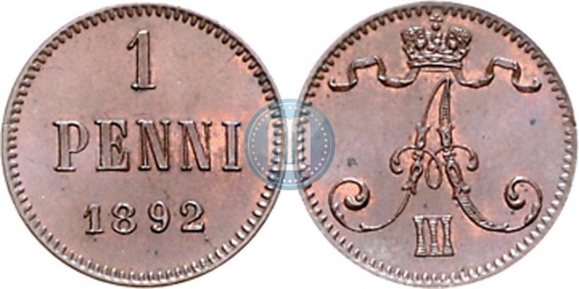 Picture 1 penni 1892 year  
