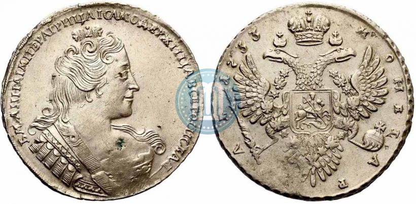 Picture 1 rouble 1733 year  