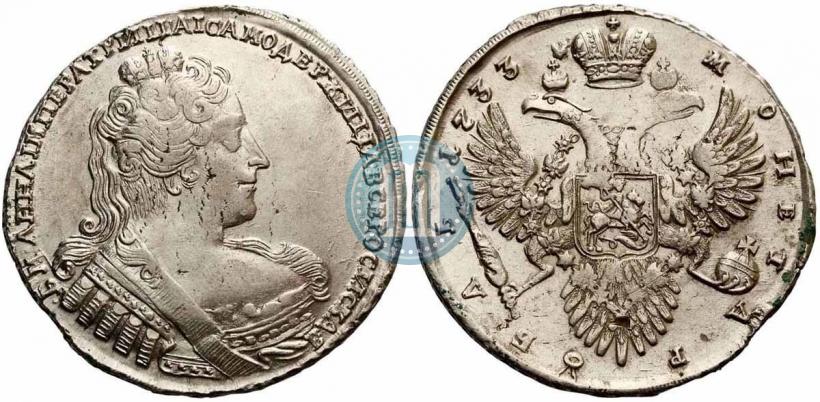 Picture 1 rouble 1733 year  