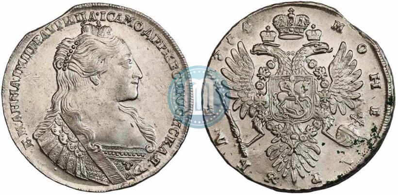 Picture 1 rouble 1734 year  "Type of 1735"