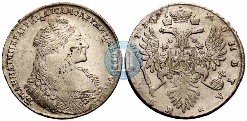 Picture 1 rouble 1736 year  "Type of 1735"