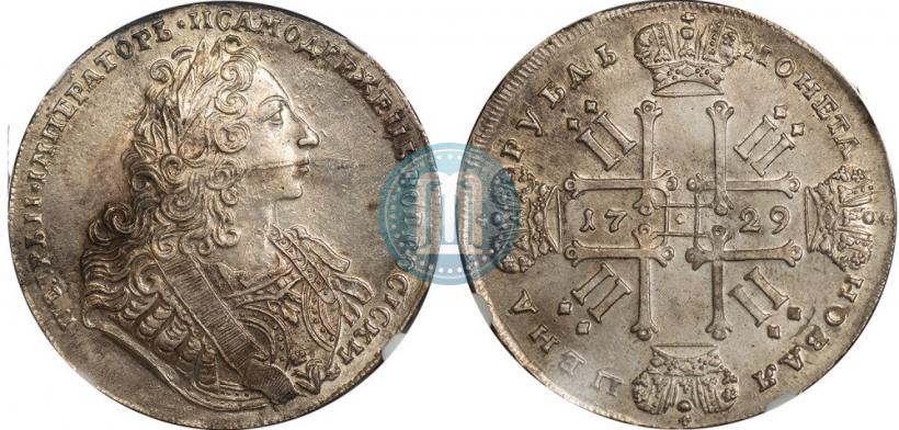 Фото 1 рубль 1729 года  "Тип 1729"