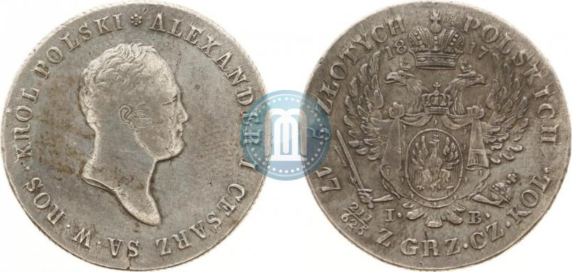 Picture 5 złotych 1817 year IB 