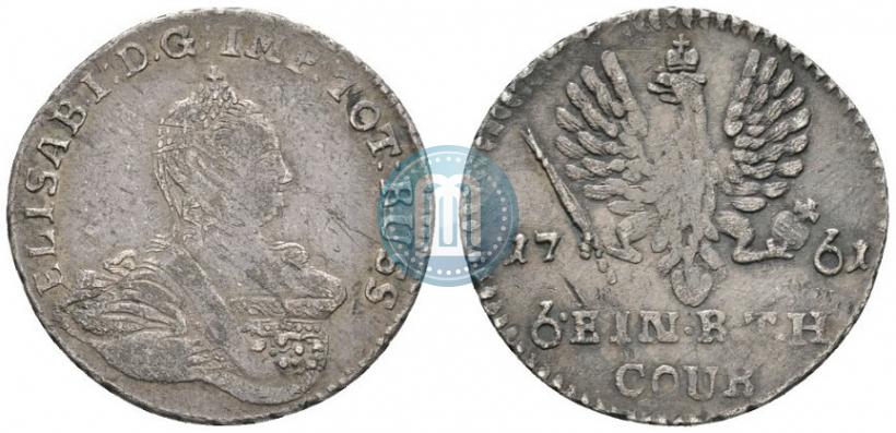 Picture 1/6 Thaler 1761 year  