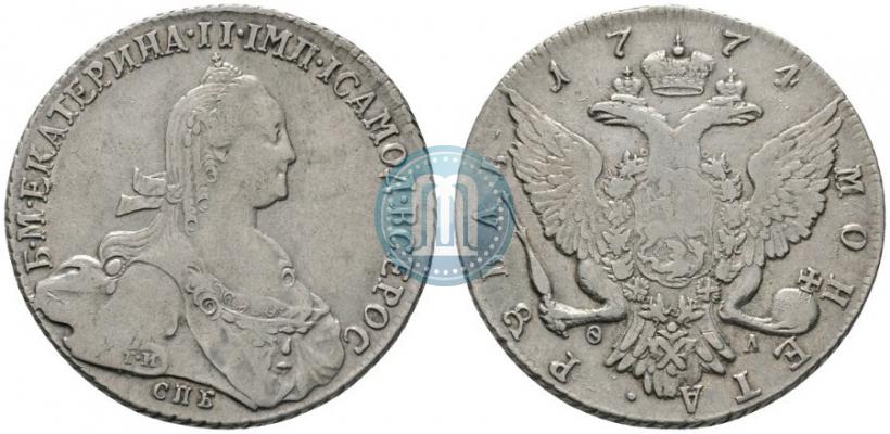 Picture 1 rouble 1774 year СПБ-ФЛ 