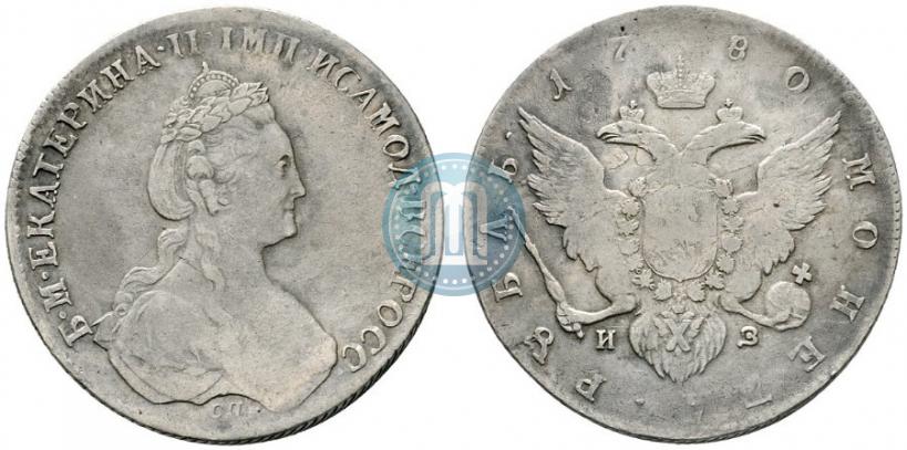Picture 1 rouble 1780 year СПБ-ИЗ 