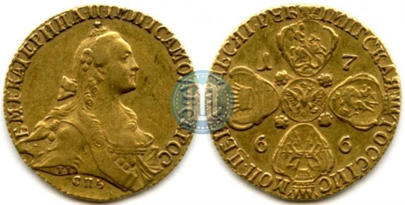 Picture 10 roubles 1766 year СПБ 