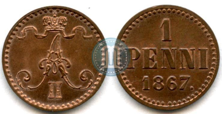 Picture 1 penni 1867 year  
