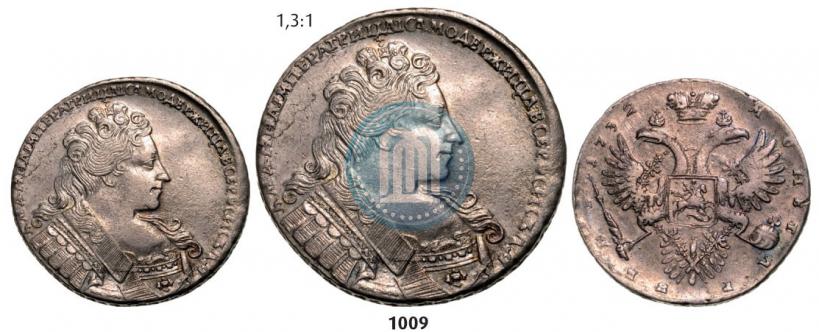 Picture 1 rouble 1732 year  