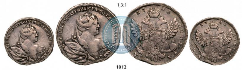 Picture Poltina 1738 year  "Moscow type"