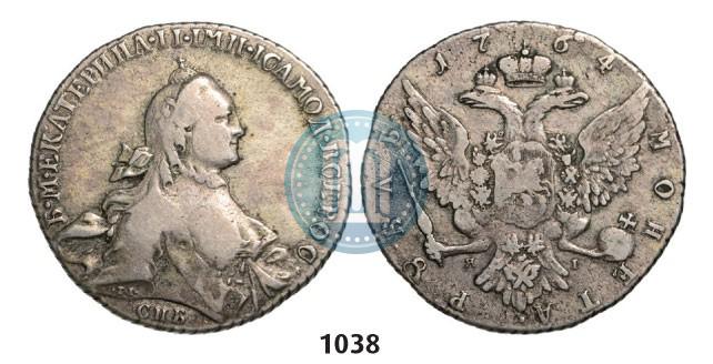 Picture 1 rouble 1764 year СПБ-ЯI 