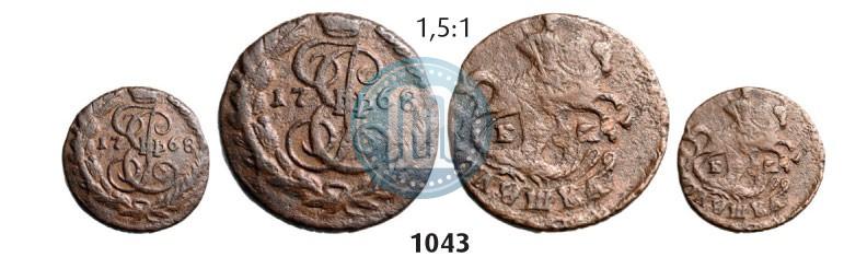 Фото Полушка 1768 года ЕМ 