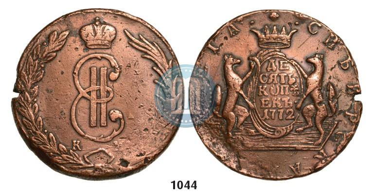 Picture 10 kopecks 1772 year КМ 