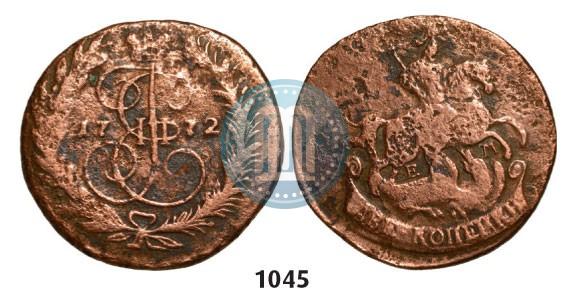 Picture 2 kopecks 1772 year ЕМ 