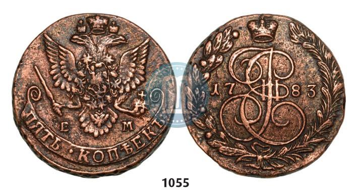 Фото 5 копеек 1783 года ЕМ 