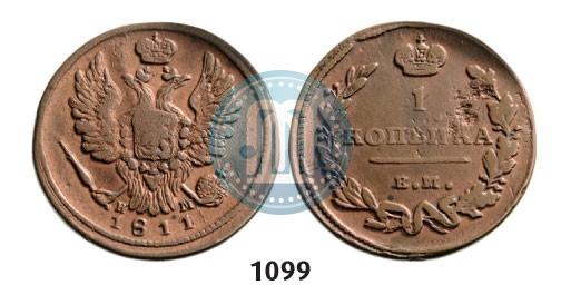 Picture 1 kopeck 1811 year ЕМ-НМ 