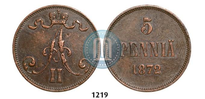 Фото 5 пенни 1872 года  