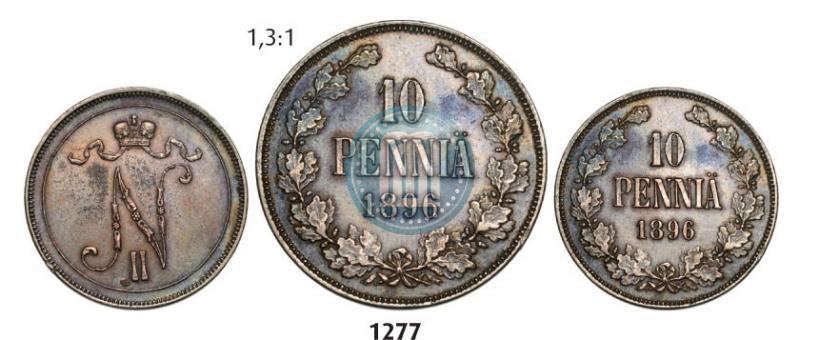 Фото 10 пенни 1896 года  