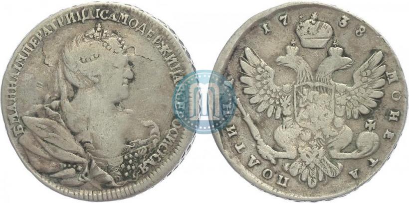 Picture Poltina 1738 year  "Moscow type"