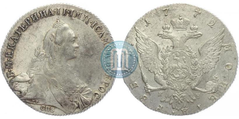 Picture 1 rouble 1772 year СПБ-ЯЧ-Т.I. 
