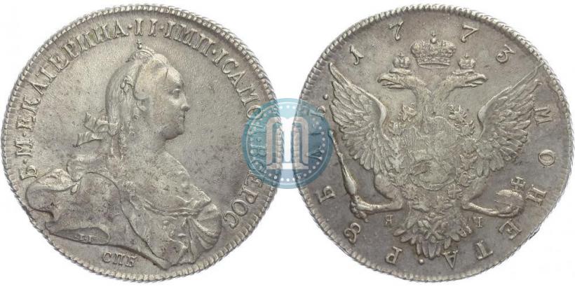 Picture 1 rouble 1773 year СПБ-ЯЧ-Т.I. 