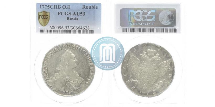 Picture 1 rouble 1775 year СПБ-ФЛ 