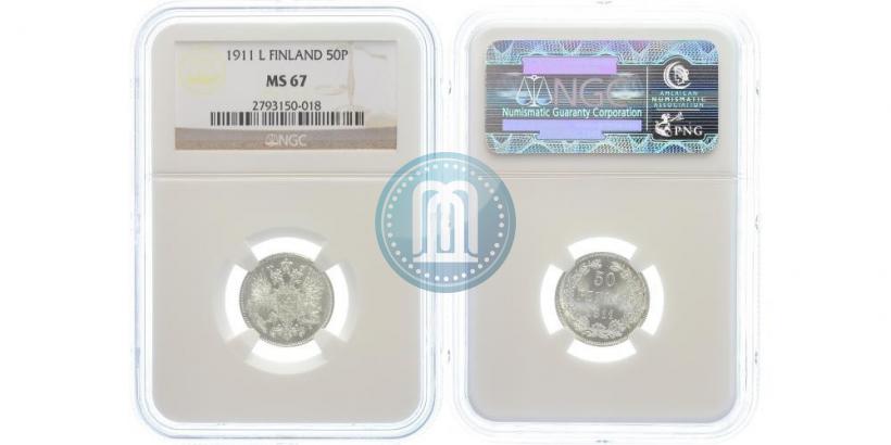 Picture 50 pennia 1911 year L 