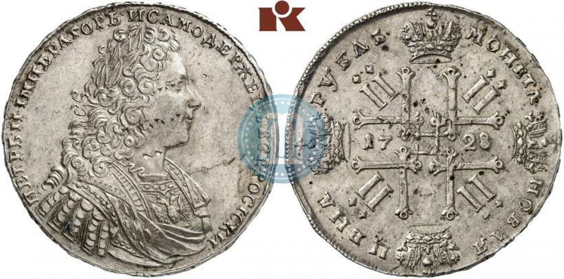 Фото 1 рубль 1728 года  "Тип 1728"