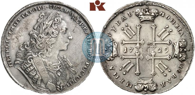 Picture 1 rouble 1729 year  "Type of 1729"