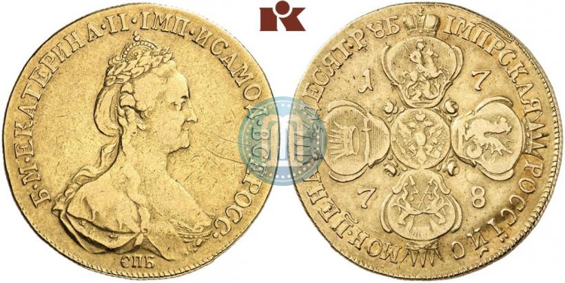 Picture 10 roubles 1778 year СПБ 