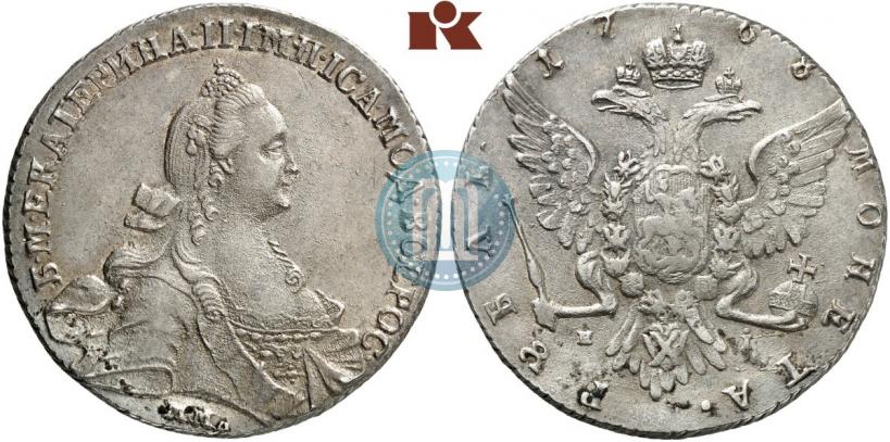 Picture 1 rouble 1768 year ММД-EI 