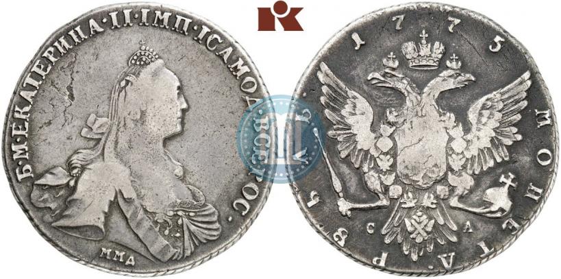 Picture 1 rouble 1775 year ММД-СА 