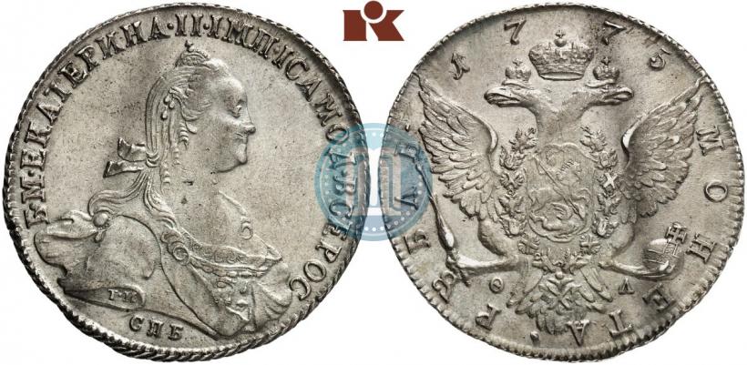 Picture 1 rouble 1775 year СПБ-ФЛ 