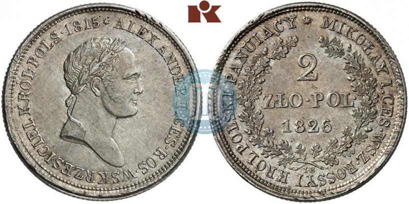 Picture 2 złote 1826 year IB 