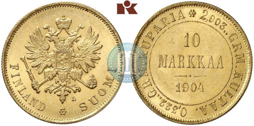 Picture 10 markkaa 1904 year L 