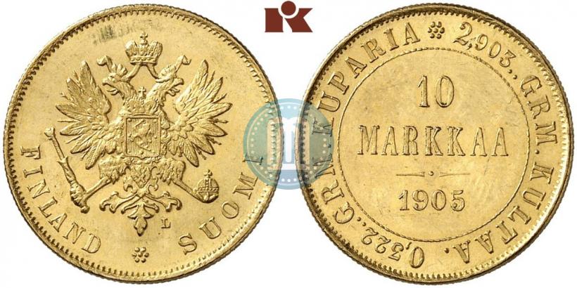Picture 10 markkaa 1905 year L 