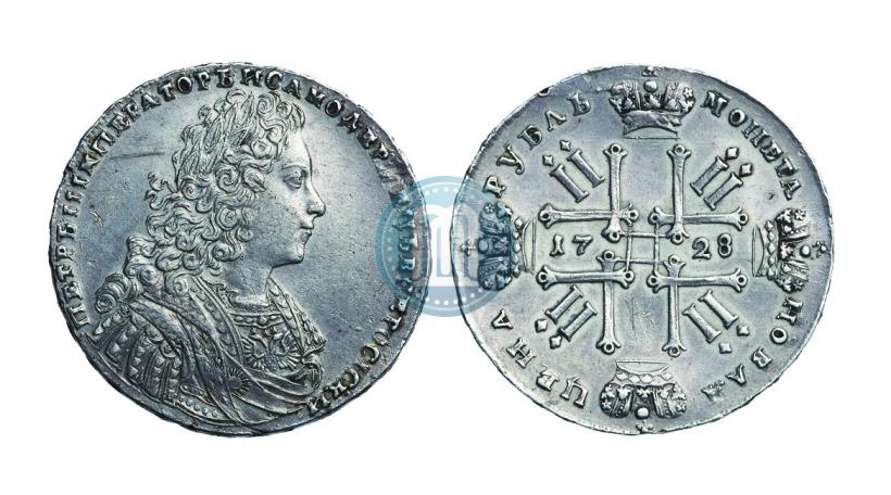 Фото 1 рубль 1728 года  "Тип 1728"