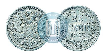 Picture 25 pennia 1868 year S 