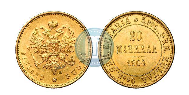 Picture 20 markkaa 1904 year L 