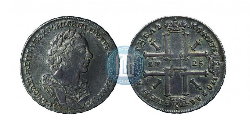Picture 1 rouble 1725 year  "Portrait in ancient armour"