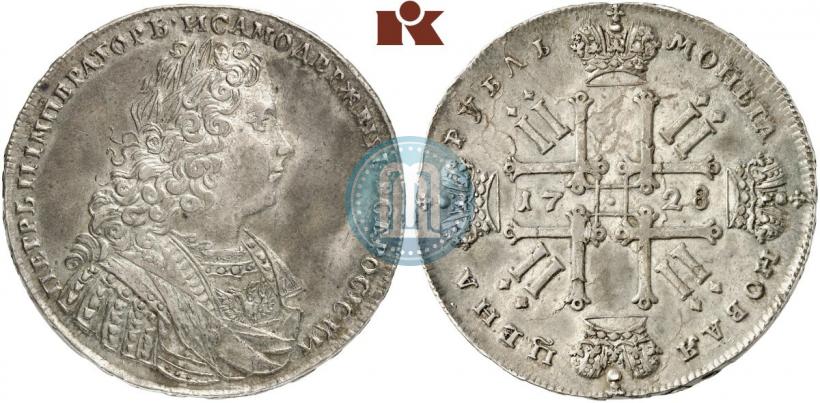 Фото 1 рубль 1728 года  "Тип 1728"